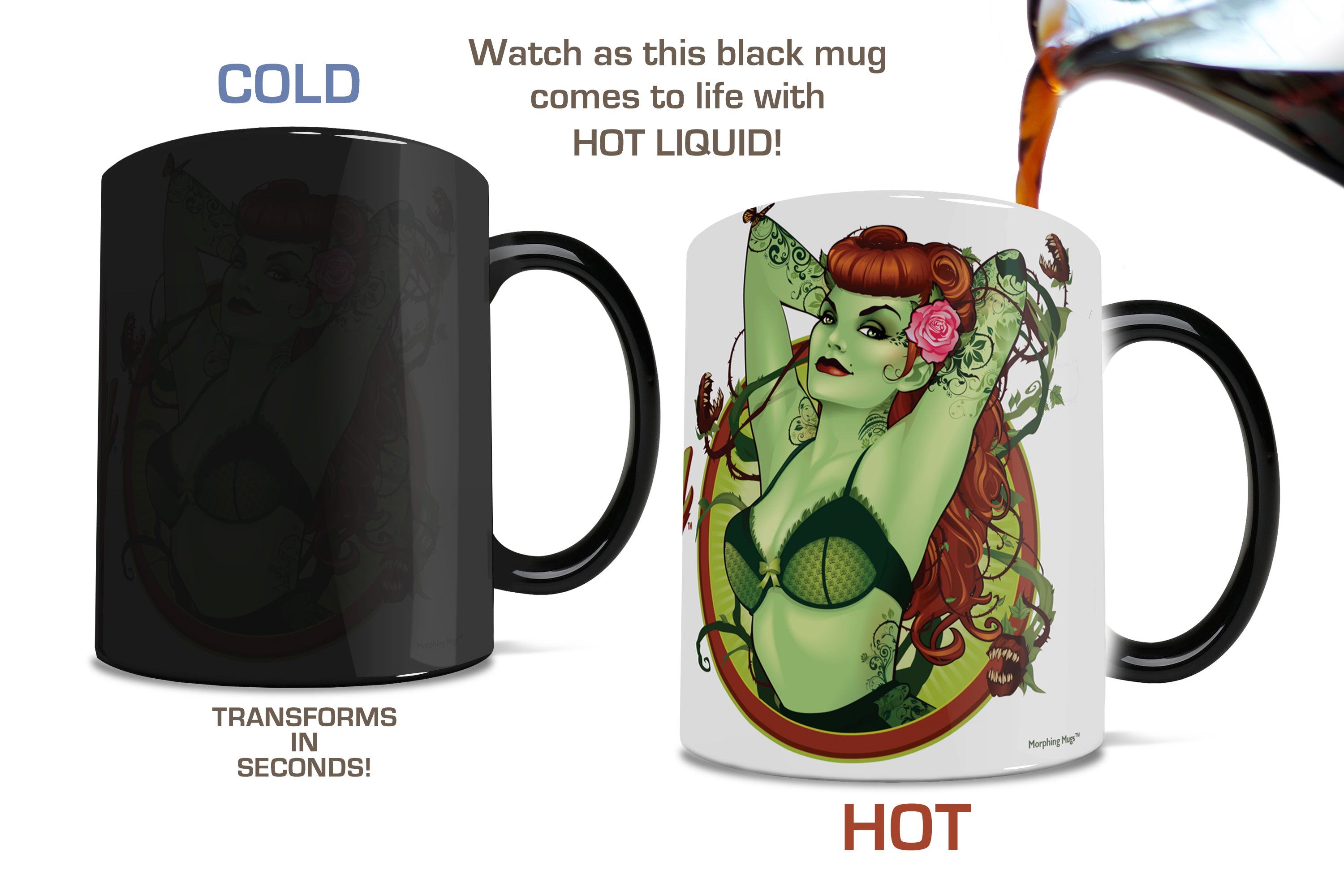 DC Comics (Justice League - Poison Ivy Bombshell) Morphing Mugs® Heat-Sensitive Mug MMUG077